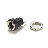 5.5mm x 2.1mm DC Güç Soketi Plastik (İnce) Panel Montaj Tip Adaptör Bağlantı Soketi