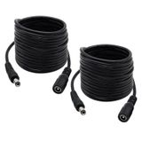 5.5mm x 2.5mm DC Güç Uzatma Kablosu, 2'li Paket 10FT 5.5x2.5mm Uzatma Kablosu Erkek - Dişi Tak Jack Güç Kaynağı Adaptörü Kablosu Güvenlik Kamerası CCTV Gözetim LED Şerit DVR Yönlendirici