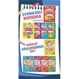 5 - 6 Yaş Anasınıfı Eğlenceli Yarıyıl Tatil Kitabı Seti - Dikkat Geliştirici 10 Kitap - 80 Sayfa