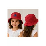 5-8 Yaş Kız Çocuk Yazlık Ayarlanabilir Bucket Fötr Şapka