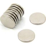 5 Adet 12MM x 2mm Yuvarlak Neodyum Mıknatıs Magnet - Gümüş