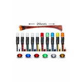 5 Adet 12v 5mm Turuncu Diffüz Led 20 Cm Kablolu Turuncu