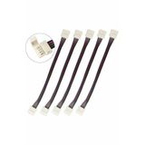 5 Adet 15 Cm Rgb Şerit Led Ekleme Aparatı 4 Pin Kablo Birleştirme