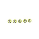 5 Adet 15 Mm Köpek Düğme (YEŞİL)