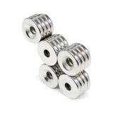 5 Adet 15x3 Mm Havşa Delikli Çok Güçlü Neodyum Mıknatıs Magnet