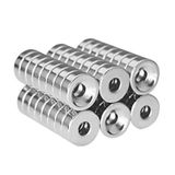 5 Adet 15x5 mm (10x5,5mm) Havşalı Delikli Neodyum Mıknatıs Metrik 10/5,5