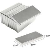 5 Adet 20X10X2 mm Neodyum Mıknatıs Köşeli Magnet N35 Nikel Kaplama Güçlü Kaliteli Dayanıklı ( Lisinya )
