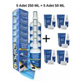 5 Adet 250 ML + 5 Adet 50 ML Gözlük, Cep Telefonu, TV, Bilgisayar, Laptop, Tablet Temizlik Seti
