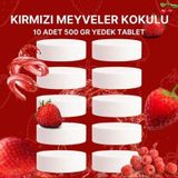 5 Adet 2X500 gr Nem Alıcı Rutubet ve Küf Önleyici Yedek Tablet Kırmızı Meyve