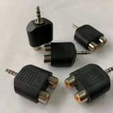 5 adet 3.5mm AUX Stereo - 2 RCA DİŞİ Female Adapter ÇEVİRİCİ PLUG DÖNÜŞTÜRÜCÜ JAK