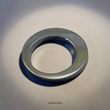 5 ADET 32 Halka Krom Dolap Kulpu – 32 mm İki Vida Arası Ağır Metal Dekoratif Halka Kulp