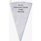 5 Adet 5-50 Çok Kullanımlık İthal Krema Torbası