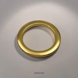 5 ADET 64 Halka Altın Dolap Kulpu – 64 mm İki Vida Arası Ağır Metal Dekoratif Halka Kulp