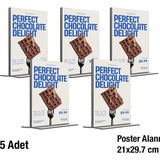 5 Adet A4 (21X29.7) Masaüstü T Tipi Dikey Föylük - Masaüstü Menü ve Fiyatlık Standı - Broşürlük