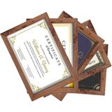 5 Adet A4 Çerçeve - Mdf 21X30 Çerçeve - Çoklu Fotoğraf Çerçevesi - Diploma Çerçevesi - Sertifika - Ahşap