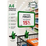5 Adet - A4 Mandallı Fiyatlık | Etiketlik Sepet Raf Askılık Fiyat Etiketi Çerçeveli Market Mağaza Yeşil