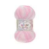 5 Adet Alize Baby Best Batik El Örgü İpi (6660) | %90 Akrilik %10 Bambu