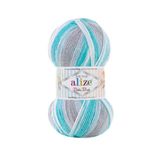 5 Adet Alize Baby Best Batik El Örgü İpi (7264) | %90 Akrilik %10 Bambu