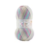 5 Adet Alize Baby Best Batik El Örgü İpi (7936) | %90 Akrilik %10 Bambu