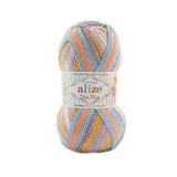 5 Adet Alize Baby Best Batik El Örgü İpi (8104) | %90 Akrilik %10 Bambu