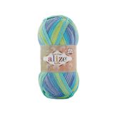 5 Adet Alize Bella Batik 100 Örgü İpi (4146) | %100 Pamuk