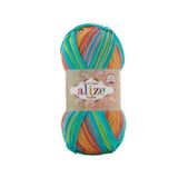 5 Adet Alize Bella Batik 100 Örgü İpi (4530) | %100 Pamuk