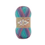 5 Adet Alize Bella Batik 100 Örgü İpi (4531) | %100 Pamuk