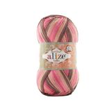 5 Adet Alize Bella Batik 100 Örgü İpi (7829) | %100 Pamuk
