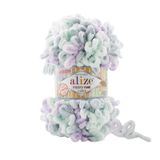 5 Adet Alize Puffy Fine Color El Örgü İpliği (6466)