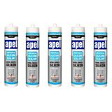 5 Adet Apel Genel Amaçlı Silikon Şeffaf 250 ml