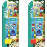 5 Adet Banat Şirinler Smurfs Lisanslı Ağız Bakım Seti (Diş Macunu 25 ml + Diş Fırçası + Kep) (Asortili)