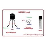 5 adet BC 547 NPN Transistör