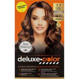 5 Adet Bee Beauty Deluxe Color Kit Saç Boyası 7.7 Sıcak Karamel Kahve