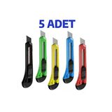5 Adet Büyük Boy Plastik Maket Bıçağı - Falçata