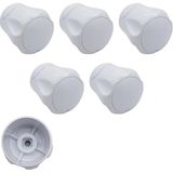 5-Adet Büyük Boy Vidalı 7 mm Radyatör Vanası Başlığı Geniş Tip Petek Vana Kapağı - (7 mm)