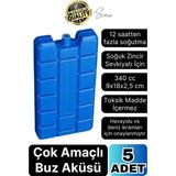 5 Adet Buz Aküsü 12 Saat Termal Soğutma Kamp Piknik Seyahat Yiyecek Içecek Çanta Soğuk Kutusu