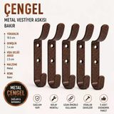 (5 Adet) Çengel Metal Portmanto Vestiyer Duvar Dolap Elbise Askısı Bakır Mobilya Askılığı Aparatı