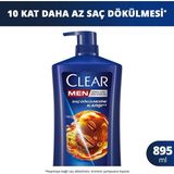 5 Adet Clear Men Kepeğe ve Saç Dökülmesine Karşı Etkili Ekstra Büyük Boy Şampuan 895 ml