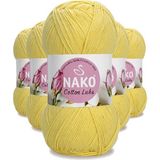 5 Adet Cotton Lüks Yelek Tunik Kazak Bluz Hırka Ipi Yünü Açık Sarı 97554