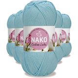 5 Adet Cotton Luks Yelek Tunik Kazak Bluz Hirka Ipi Yunu Buz Mavi 97564