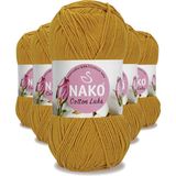 5 Adet Cotton Lüks Yelek Tunik Kazak Bluz Hırka Ipi Yünü Hardal 97555