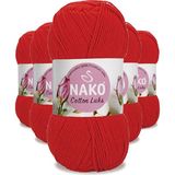 5 Adet Cotton Lüks Yelek Tunik Kazak Bluz Hırka Ipi Yünü Kırmızı 97573