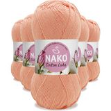 5 Adet Cotton Lüks Yelek Tunik Kazak Bluz Hırka Ipi Yünü Somon 97594