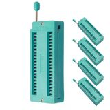 5 Adet Dıp 40 Pin Zıf Ic Geniş Soket Kilidi 2.54 Mm 240-3345 Geniş Entegrelere Uyumlu 40 Pin Zif Soket
