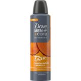 5 Adet Dove Men Care Advanced Erkek Deodorant 72 Saat Koruma Sandalwood Vanilla 150 Ml