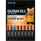 5 Adet Duracell Optimum Powerboost Aaa Ince Kalem Pil 8'li