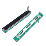 5 adet Düz Slayt Liner Potansiyometre Mikser Fader Değişken Dirençler A103 B103 A20K A50K 10K Ohm 75mm Çift Kanallı Fader (A103 A10K)