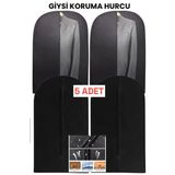 5 Adet Elbise Kılıfı Hurcu Dolap Düzenleyici Gamboç 60X100 Giysi Saklama Çantası
