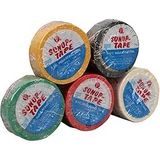 5 Adet Elektrik Bandı, Pvc İzole Bant, 0.13X18mm, 10 Metre (Renkli), 600 V, 80 Derece,