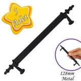 5 Adet Erciyes Kulp Siyah 128 Mm Kulp Mobilya Mutfak Dolabı Çekmece Dolap Kapak Kulpu Kulbu Metal Kulpları